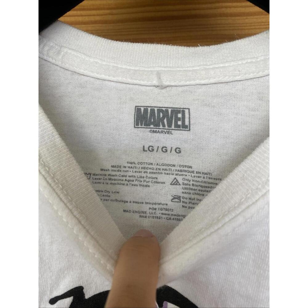 Marvel L Spiderman Venom Men's Graphic White T-Shirt Large Comic Cotton - Picture 4 of 4